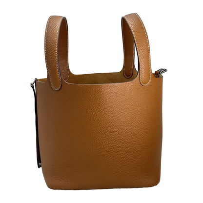 Mendy 22 CM Large size Top Quality Bucket Bags Women's Bag Lady Luxury Designer High End Bag TC Cowhide Golden Sliver