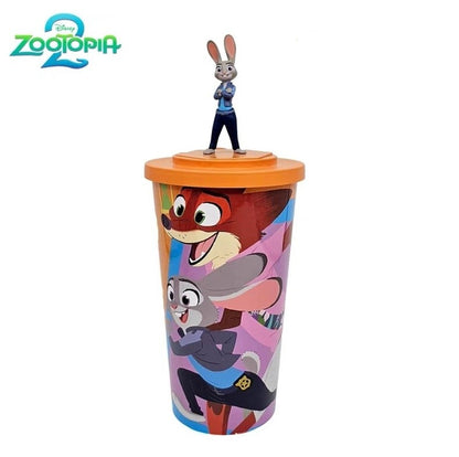 Copo de Água Original em Formato Disney Zootopia 2 Nick Judy Copos Estilizados de Desenho Animado com Alça Transversal Presentes Kawaii de Aniversário para Meninas e Meninos