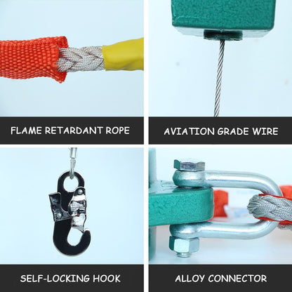 Self Retracting Lifeline 661lbs Fall Arrester Fall Protection Retractable Lanyard Safety Device for Connect The Safety Harness