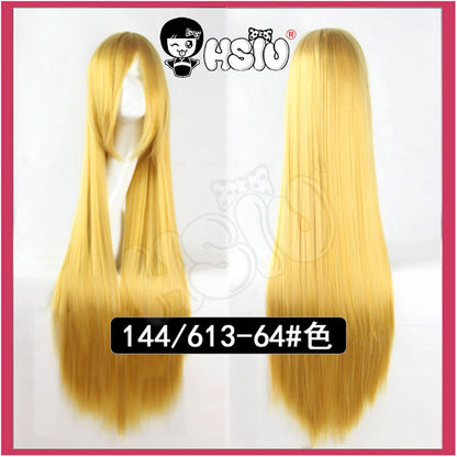 ?HSIU Brand? 80cm Cosplay wig Long 22 color Wig Heat Resistant Synthetic Hair Anime Party wig Fiber synthetic wig+Free wig cap