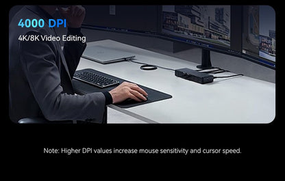 Vention Wireless Bluetooth 5.1 Mouse USB 2.4G Dual-Mode Ergonomic 4000 DPI 6 Buttons Mouse for MacBook Tablet Laptop PC Mice