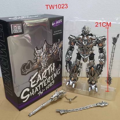 Baiwei Shockwave TW1028 Transformation Toys Sentinel Prime TW1024 Modelo Ironhide TW1026 Robô Bumblebee TW1025 Boneco TW1030