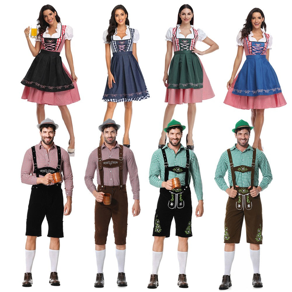Women Bavaria Oktoberfest Dress Oktoberfest Costume for Men Bavarian German Beer Festivals Men German Beer Festival Costume