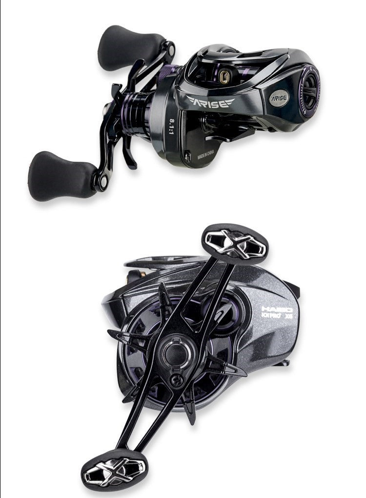 Haibo 25/23 NEW ARISE AIR/ELITE AMC+ Carretilha De Pesca Baitcasting Manivela De Fibra De Carbono 11B+1RB Long Casting