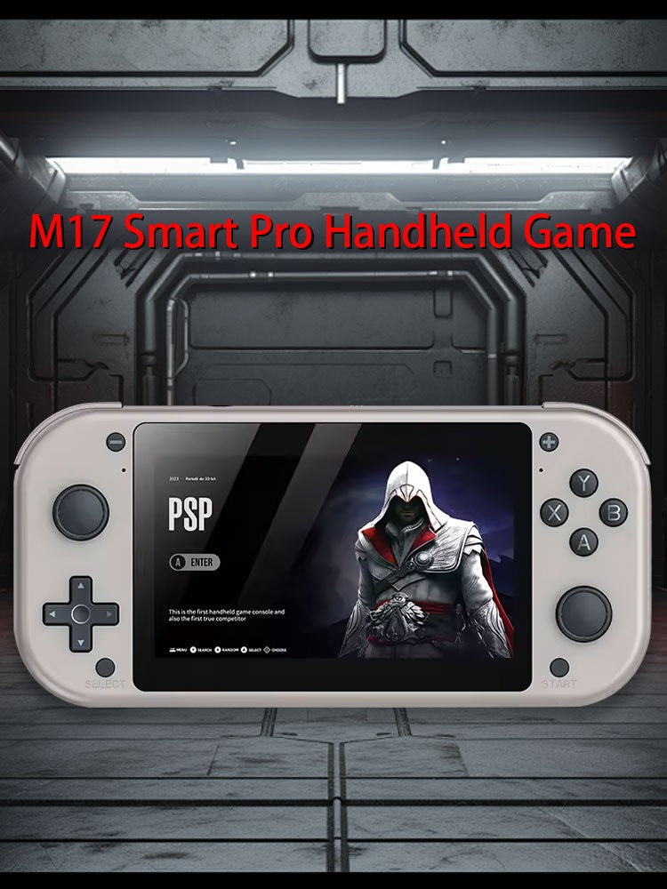 For Trimui M17 Smart Pro Handheld Game Console 4.96''IPS Screen Linux System Joystick RGB Lighting Retro Video Game Player Gift