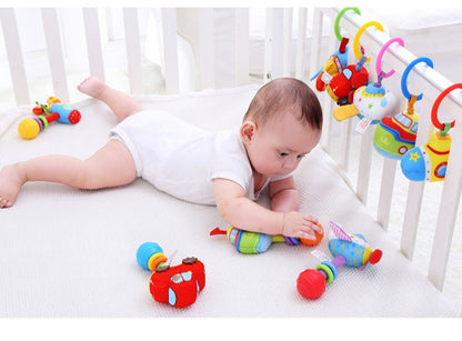 0-1 Years Old Baby Toys Newborn Baby Soothing Educational Toys Hand Rattles Bed Bells Toddler Toys Baby Toys for Stroller
