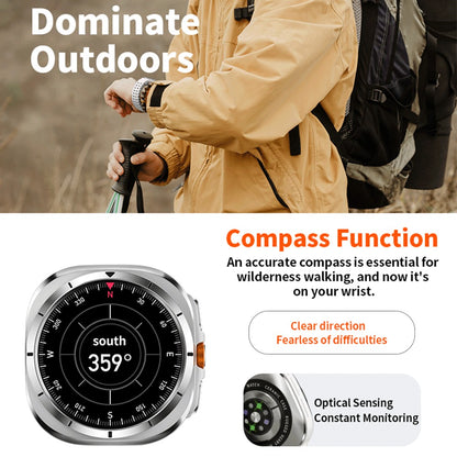 2025 New Watch8 Ultra Smart Watch Classic NFC Health Monitoring  Bluetooth Call 3ATM Waterproof HD Smartwatch For IOS Android