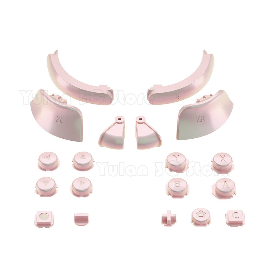 Joycon 2 Solid Color / Transparent Custom DIY Replacement Full Set Buttons for Nintendo Switch 2 Joy Con Controller Accessories