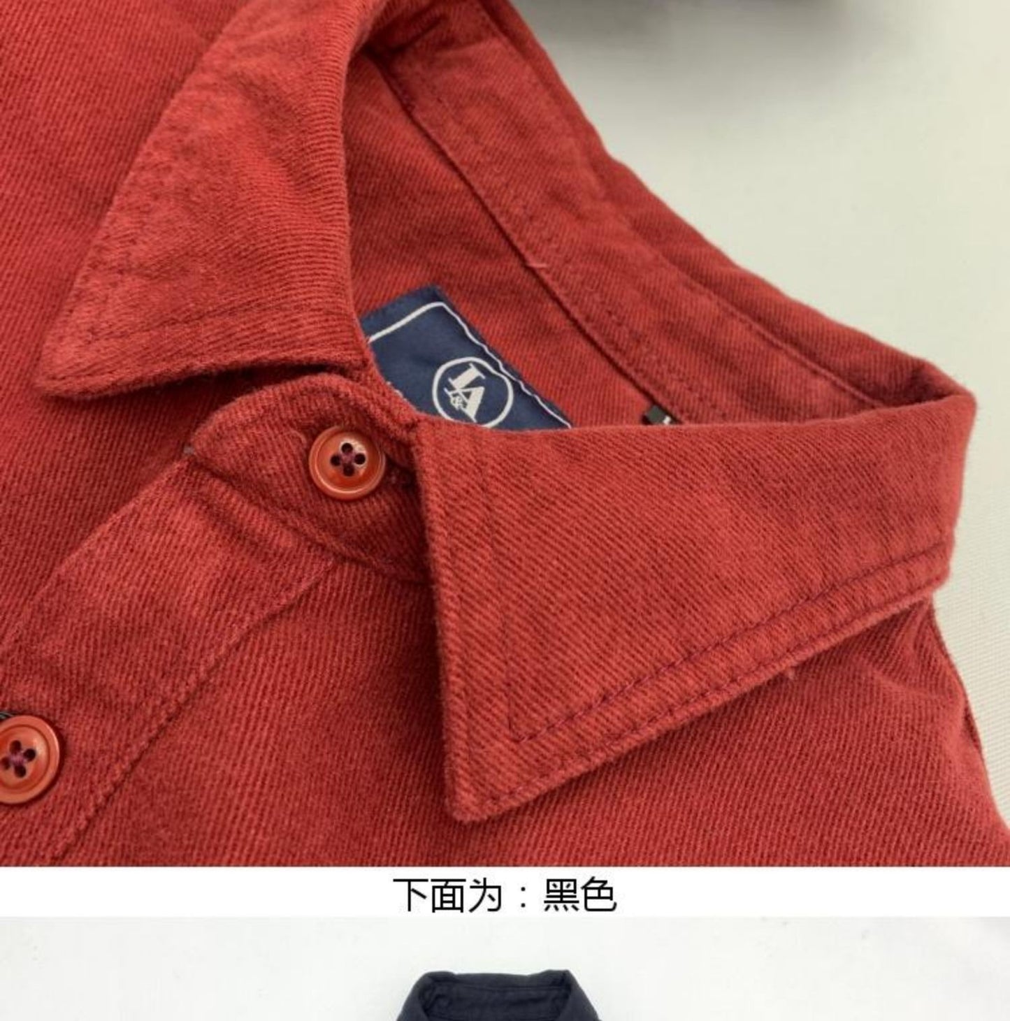 May Khaki heavy cargo double-pocket shirt men's cotton wash wool long-sleeved Japanese vintage loose coat