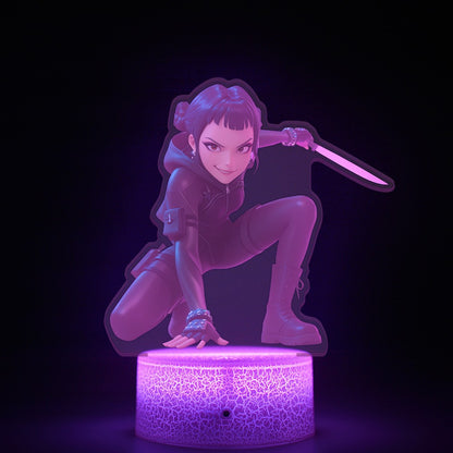 KPop K-POP Demon Hunters Kawaii Zoe Mira Rumi Saja Boys Superstar Monochrome Light Remote Control 16 Color Light Night Light