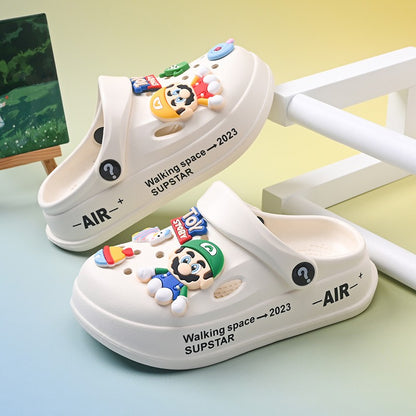 Kids Summer Sandals EVA Design Children Slippers Soft Non Slip Platform Slides Outdoor Garden Shoes High Quality Fashion Shoes