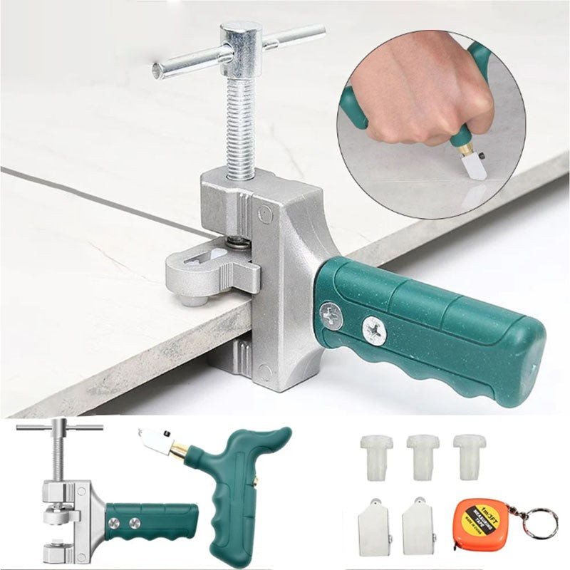 Conjunto de Cortador de Vidro para Azulejo Cortador de Cerâmica para Piso e Porcelana Risca-Telhas de Cerâmica Diamante para Cortar Vidro Ferramentas de Construção