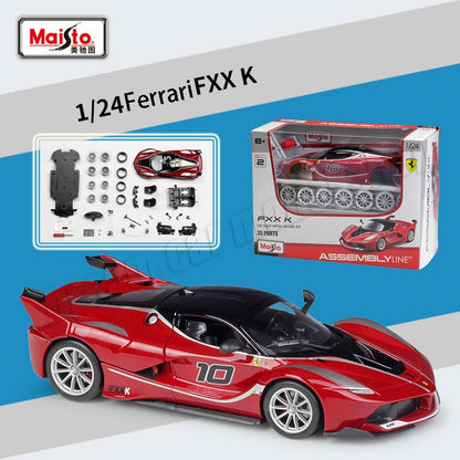 Maisto 1:24 Ferrari FXX K Roma Monza SP1 Carro Modelo Die-Cast Miniatura Carros Modelos Coleção Brinquedos Presentes Atacado