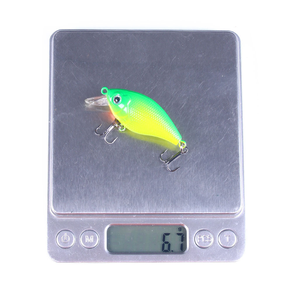 5 iscas artificiais de pesca tipo Crankbait para Robalo e Peixe-Rocha, 4.4g 5cm, superfície, Crank Wobblers para pesca de Lúcio