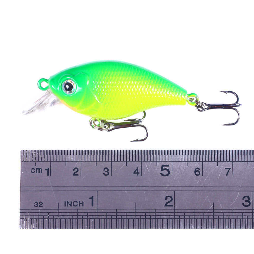 5 iscas artificiais de pesca tipo Crankbait para Robalo e Peixe-Rocha, 4.4g 5cm, superfície, Crank Wobblers para pesca de Lúcio