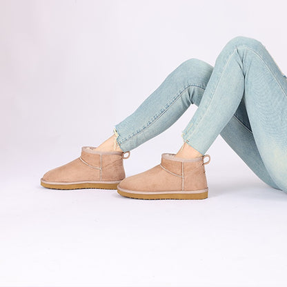 Comwarm Winter Fuzzy Snow Boots Women Fashion Brand Plush Short Ankle Boots Indoor Cotton Women Shoes Fur Home Women Mini Boots