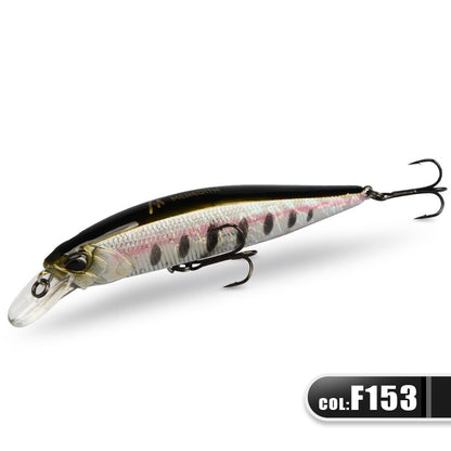 MEREDITH JERK MINNOW 100F 14g Flutuante Wobbler Isca de Pesca 24 Cores Isca Minnow Isca Dura Qualidade Profissional Profundidade0.8-1.0m