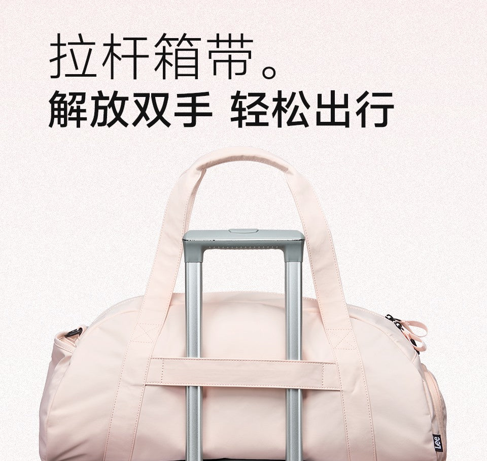 LEE Dry Pocket Sports Fitness Gym Bag for Women Men Large Capacity Waterproof Oxford Duffel Luggage Travel Bag Shoe Compartment