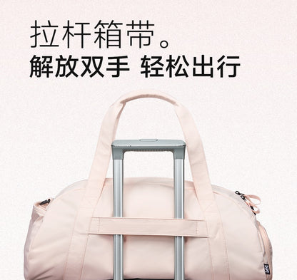 LEE Dry Pocket Sports Fitness Gym Bag for Women Men Large Capacity Waterproof Oxford Duffel Luggage Travel Bag Shoe Compartment