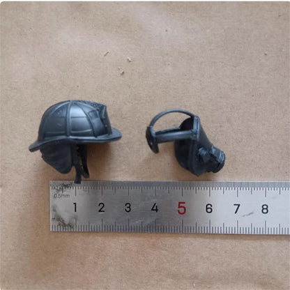 1/12 Acessórios De Cena De Soldado Capacete Máscara De Gás Modelo De Brinquedo Adequado Para Boneco De Ação De 6 Polegadas Em Estoque