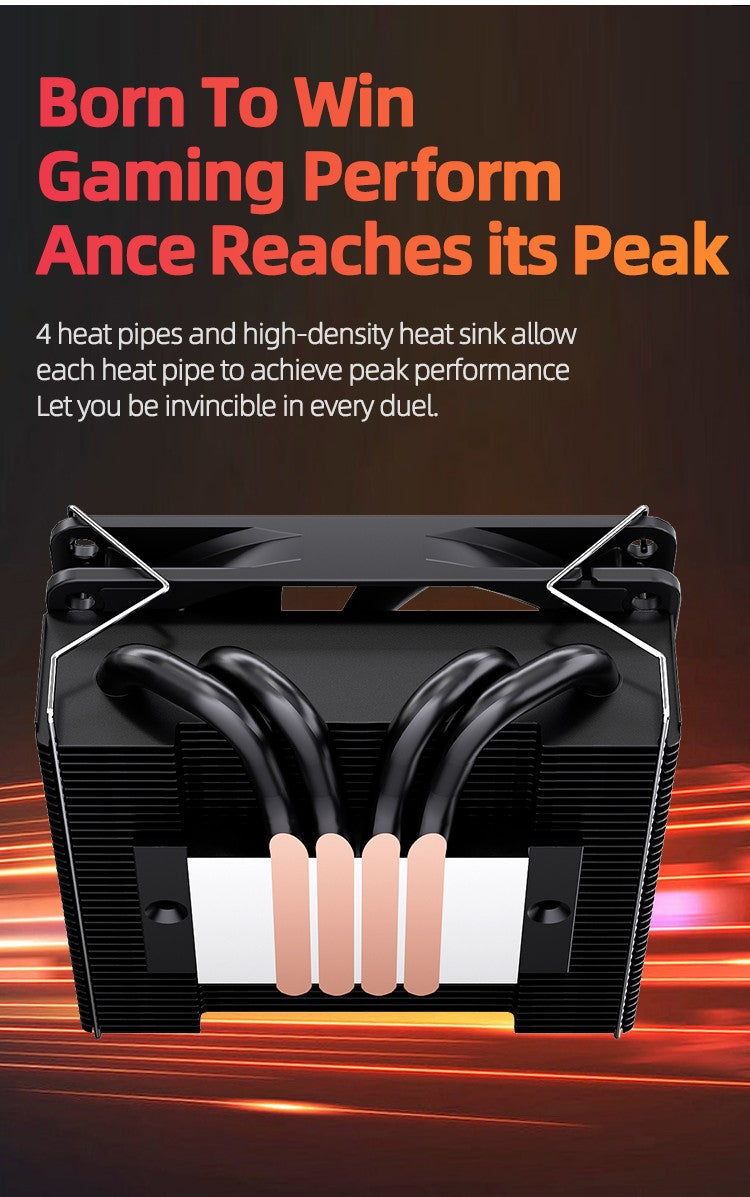 TEUCER UT45 Series CPU Cooler 45mm ITX Case Air Cooling Radiator with UT12015 FDB Fan for AM5 AM4 and LGA1700 1200 2011 for X99