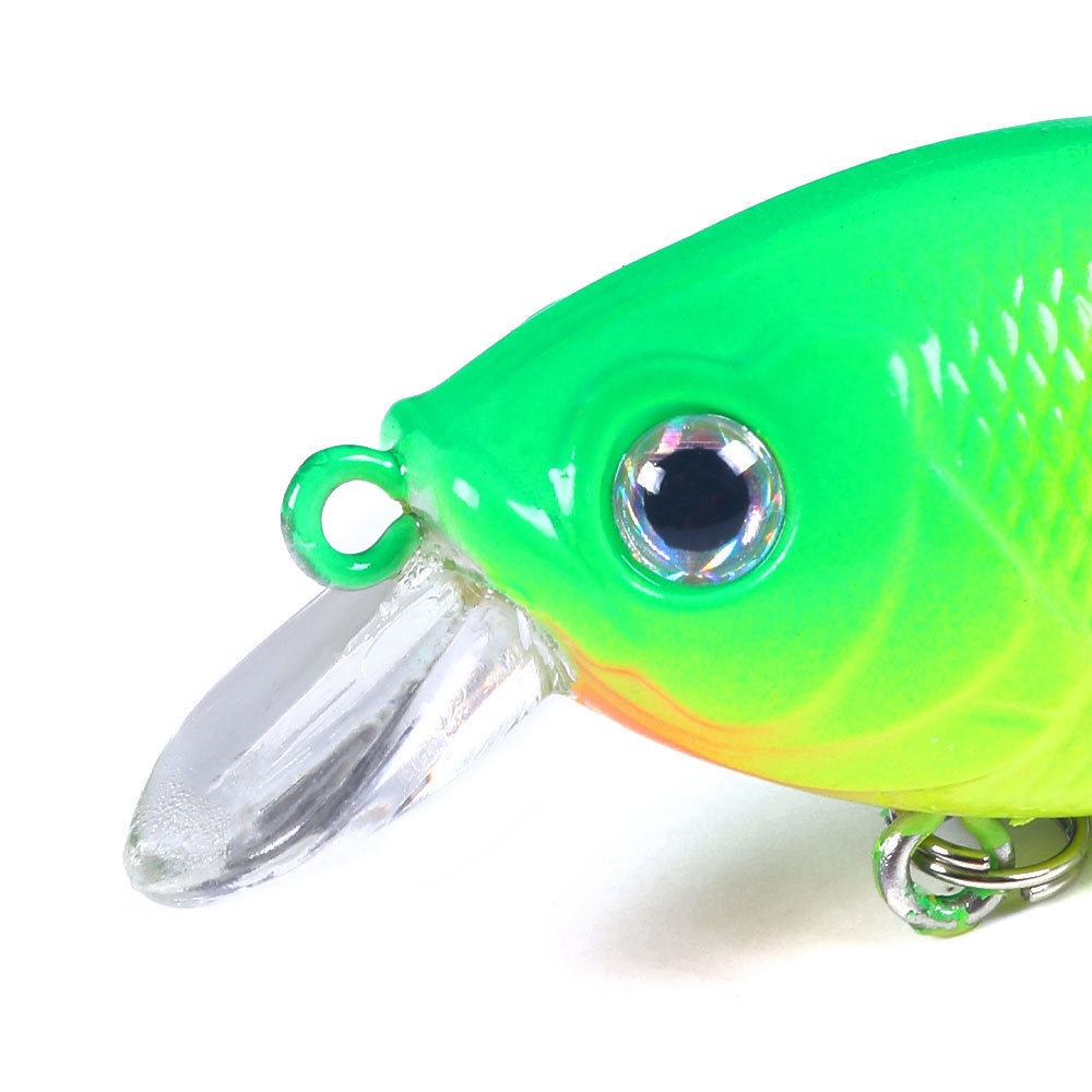 5 iscas artificiais de pesca tipo Crankbait para Robalo e Peixe-Rocha, 4.4g 5cm, superfície, Crank Wobblers para pesca de Lúcio