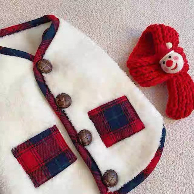 Roupas de Natal para Golden Retriever Cães de Médio e Grande Porte Inverno Colete de Duas Pernas Cães Gatos Roupas para Pets Suprimentos para Cães Roupas Atacado
