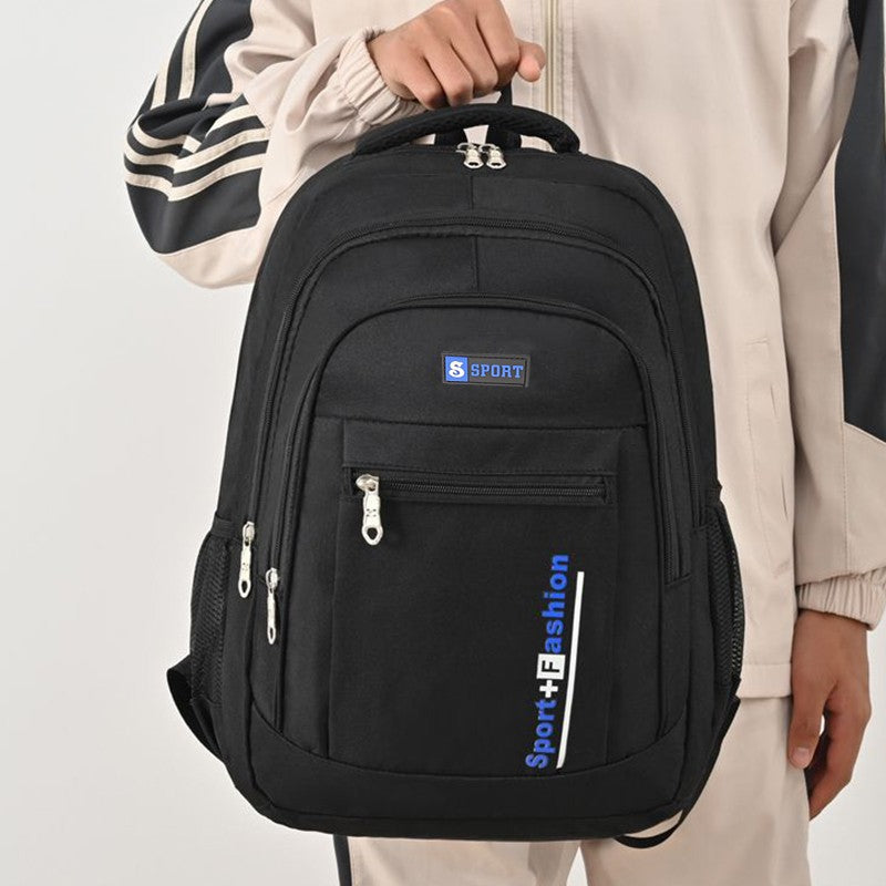 Men's and women's fashionable, versatile, simple and spacious backpacks, dual-shoulder travel bags, lightweight and portable