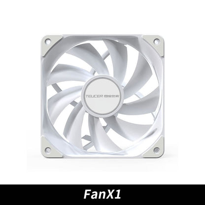 TEUCER PC Computer Case Fan PWM 4 Pin 120mm Silent 12CM Fan CPU Cooler Cooling Fan Cooling Radiator Fan 12V Adjust Fan Speed