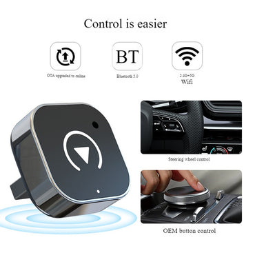 2in1 Wireless CarPlay Android Auto Adapter Smart USB Dongle WiFI BT Auto Connect AI Box Plug Play for Factory Wired CarPlay Cars