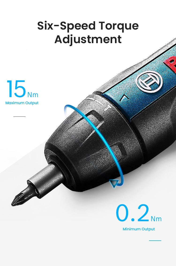 Bosch Parafusadeira Elétrica GO2 GO3 USB Recarregável Multifuncional Furadeira Manual Sem Fio Ferramentas Elétricas Manutenção Doméstica Reparo