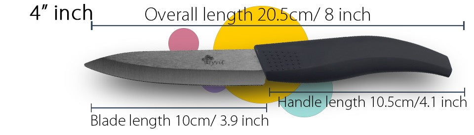 Ceramic Knives Set for Kitchen 3 4 5 6inch Chef Knife Anti-slip Handle Rustproof Blade Fruit Vegetable Slicer Paring Cook Cutter