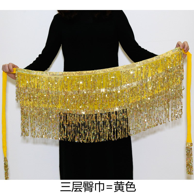 Sexy Sequins Tassel Dancewear Mini Skirt Women Clothes Jupe Femme Belly Dance Skirts Ladies Faldas Performance Stage Bottom Saia