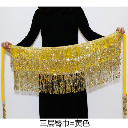 Sexy Sequins Tassel Dancewear Mini Skirt Women Clothes Jupe Femme Belly Dance Skirts Ladies Faldas Performance Stage Bottom Saia