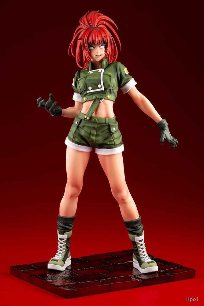 ?Pre Sale?Kotobukiya SNK Bishoujo The King of Fighters '97 Leona Heidern 1/7 Awakened Version Model Anime Toys