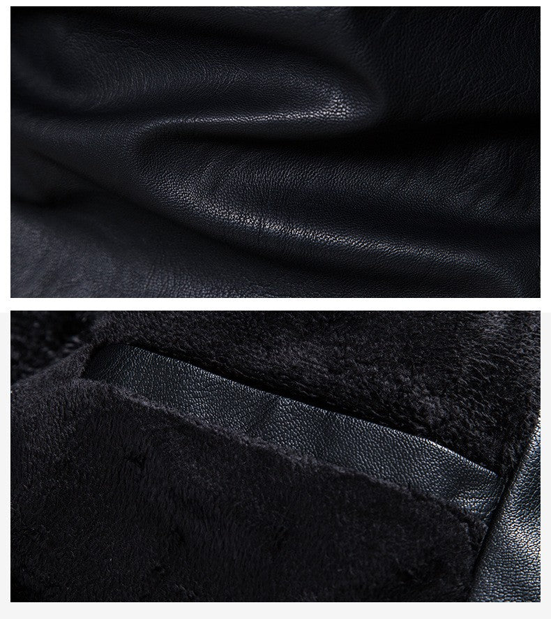 Spring Autumn Men Motorcycle Jacket Retro Slim Fit Casual Coat Stand Collar Leather Jackets Zipper Outerwear Windproof PU Coat