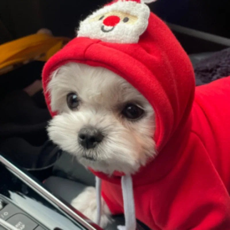 Roupa de Natal para Cães Pequenos e Médios, Roupa de Cachorro, Casaco de Gatinho, Fantasia de Chihuahua, Roupas de Ano Novo para Pets