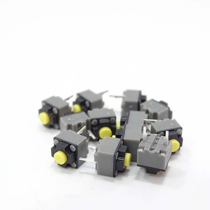 5PCS/10PCS KAILH 6 * 6 * 7.3mm Square Silent Mouse Micro Switch Thundersnake Logitech M330M220M590 Button Accessory