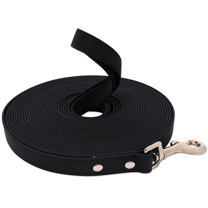 Guia de Cachorro Impermeável Longa de PVC Coleira Fácil de Limpar para Cães Pequenos, Médios, Grandes, Grandes, para Caminhada e Adestramento, 3m 5m 10m 15m