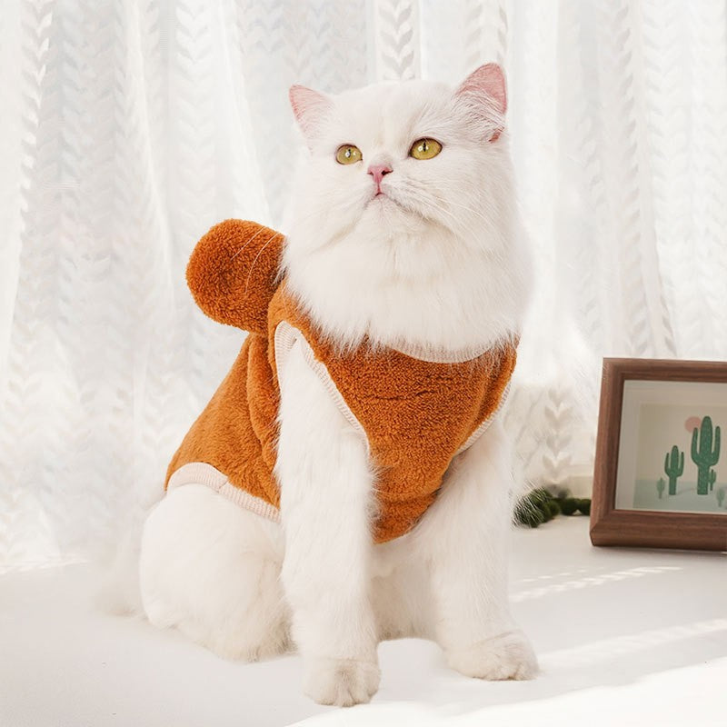 Cute Dog Clothes Winter Vest For Small Dogs Cats Warm Pets Sweater Soft Flannel Puppy Puffer Jacket Dog Accessories Supplies Xxs