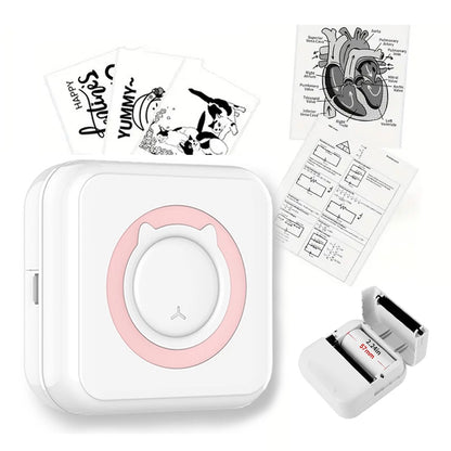 Portable Mini printer,thermal pocket Label  printer, for Android or IOS APP, inkless sticker printer, suitable for home, office