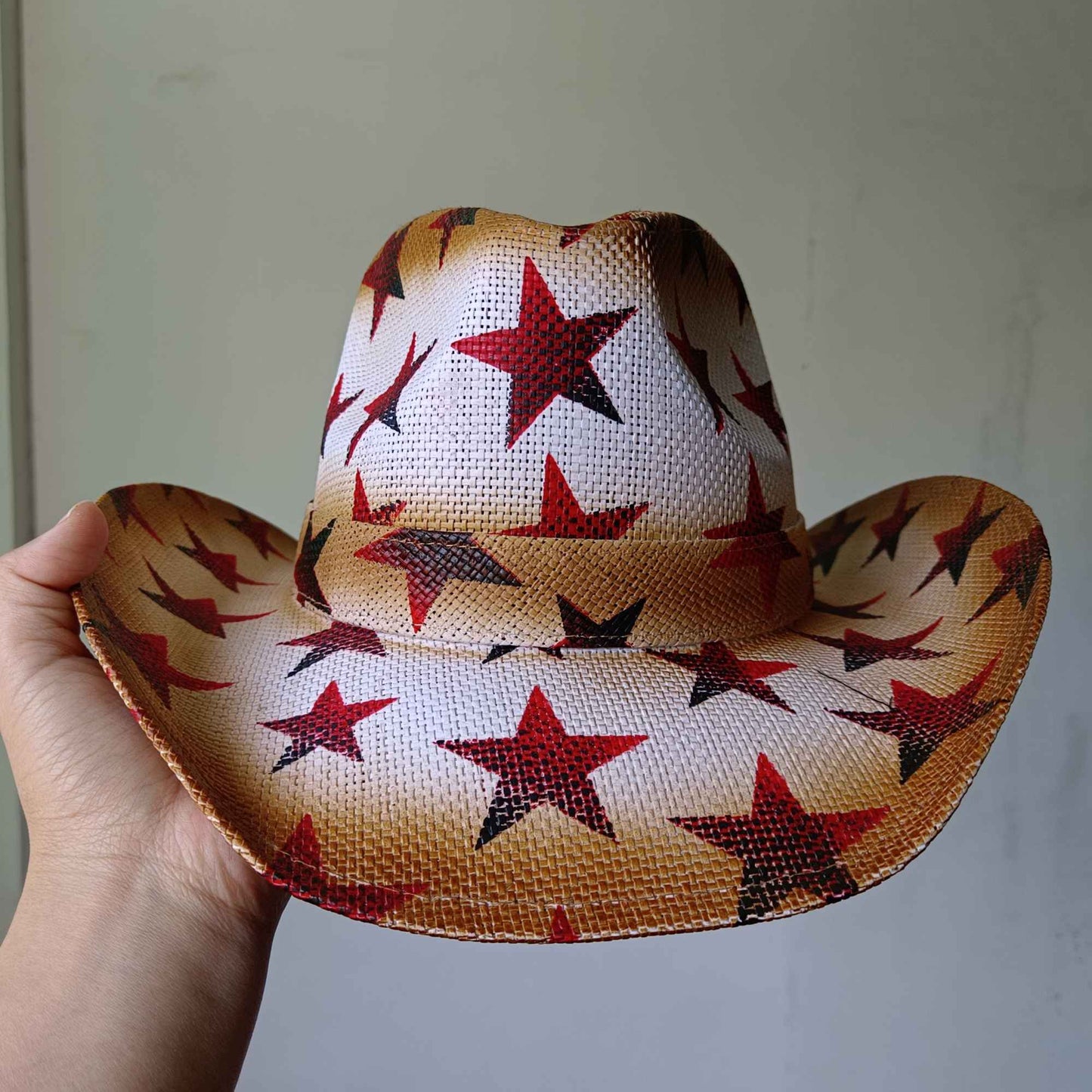 Chapéu de vaqueiro ocidental feito à mão com bordado tridimensional, chapéu de palha masculino, chapéu feminino para atividades ao ar livre, luxo leve europeu e americano