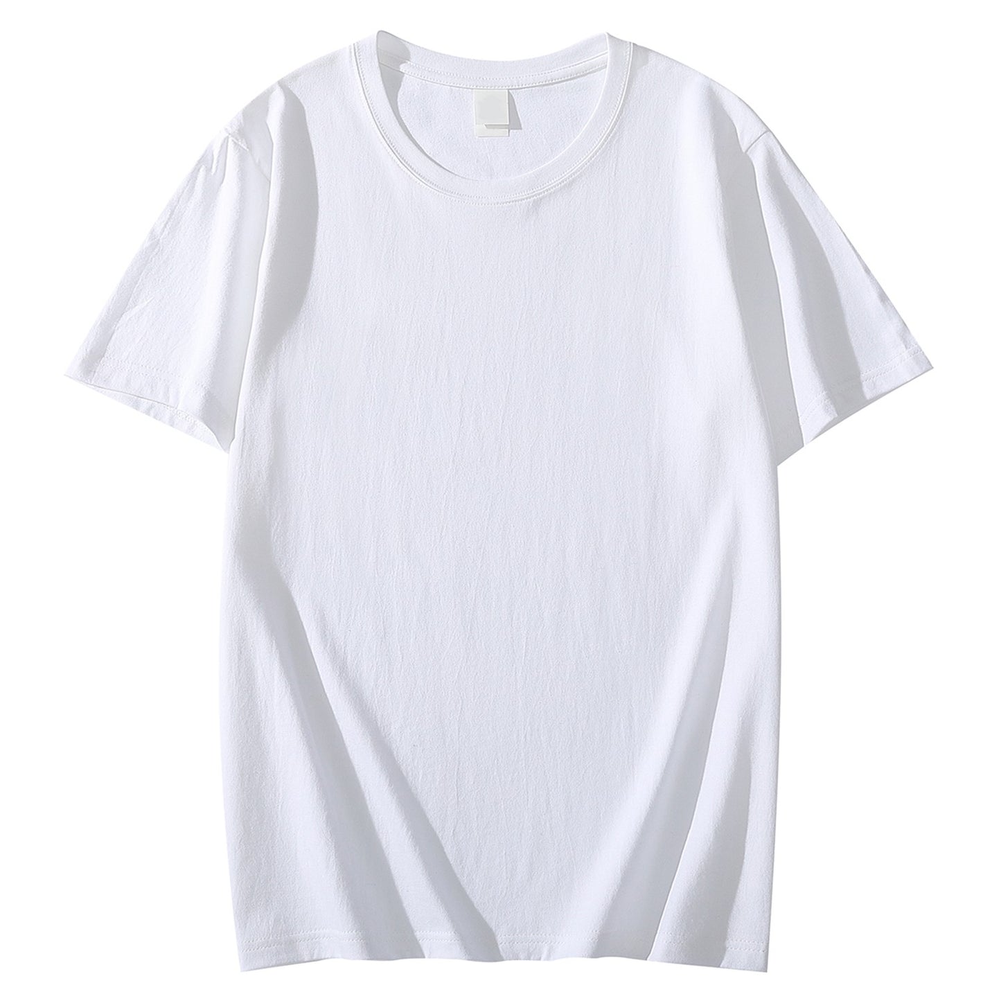 Solid Color T-shirt 8 Colors 2023 New Short Sleeve Men's/Women's Heavy Pound 220g Cotton White Crewneck Loose Top S-4XL