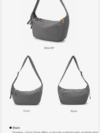 LEFF Simple Women's Crossbody Bag 2025 New Travel Casual Bag Outdoor Waterproof High Quality Shoulder Bag Uinsex Solid Colored