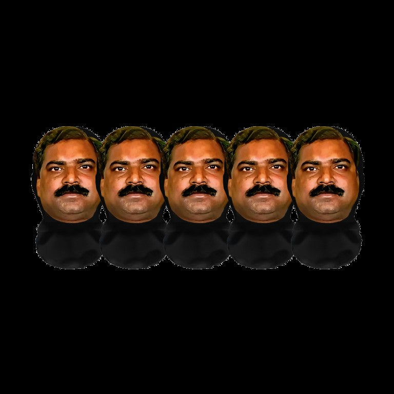 1/2/5PCS Indian-style 3D Party Realistic Mask Headgear, Abstract and Funny Cosplay Mask, Essential Equipment for Going Out MASKS