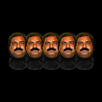 1/2/5PCS Indian-style 3D Party Realistic Mask Headgear, Abstract and Funny Cosplay Mask, Essential Equipment for Going Out MASKS