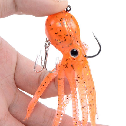 Isca de Pesca MEREDITH com Contrapeso Embutido 23g 9cm Cauda Longa Polvo Macio Isca Artificial de Silicone Macia