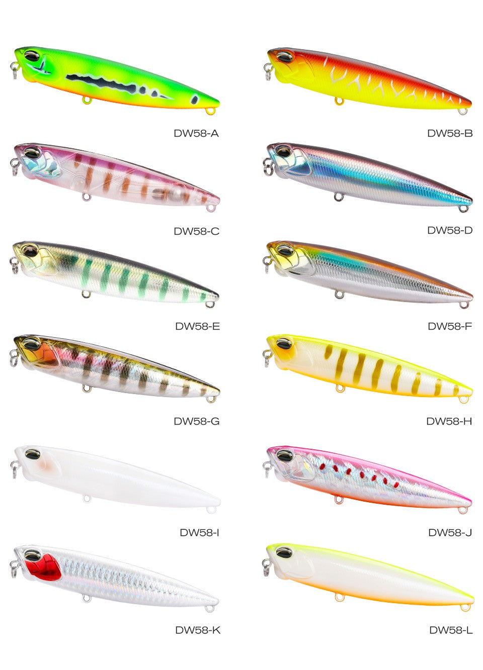 TSURINOYA 110mm 20.5g Topwater Floating Pencil Fishing Lure DW58 Dog Walk Crank Wobbler Stickbait Minnow Hard Bait For Pike Bass