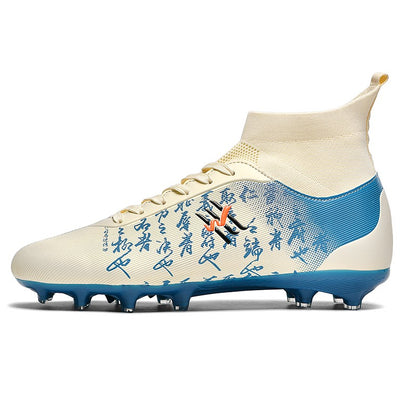 New Soccer Boots Men Football Shoes Cleats Professional Soccer Shoe High-Tops Non-Slip Spikes for Big Boys Wide Training Sneaker