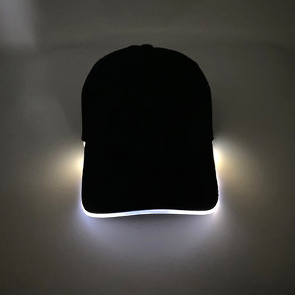Fashion Attractive Glowing Decor Supplies Carnival LED Optical Fiber Baseball Cap Flashing For Carnival Party In The Dark Night